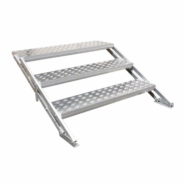 All Terrain 3 Step Stair Assembly for 24 32 Stages, Weatherproof Aluminum