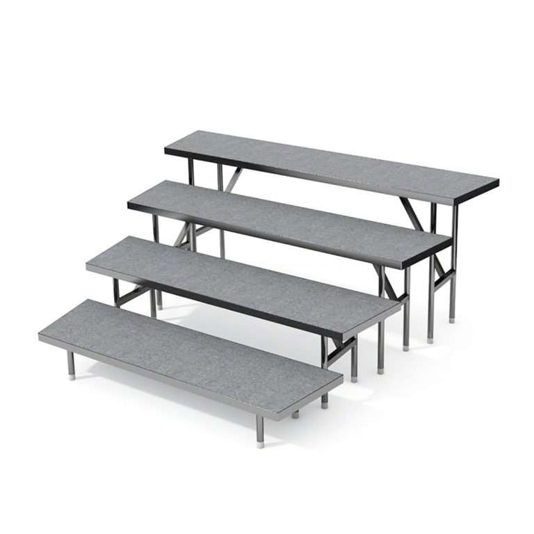 Staging 101 4 Tier Wedged Standing Choral Risers f1