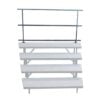 Rear 6' Guard Rail for Wedged 4-Tier Choral Risers