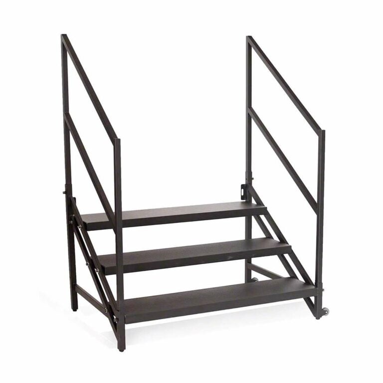 IntelliStage 3 Step Fixed Stairs with Handrails for 24 side 1