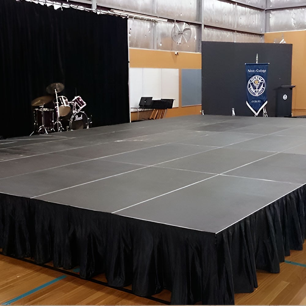 Staging 101 adjustable stage with chairs